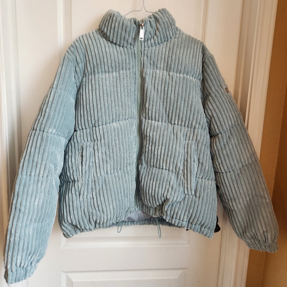 Koolaburra by UGG Corduroy Puffer Jacket in Mint - Women's Size XL - Picture 8 of 14